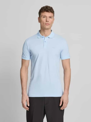 koszulka polo o kroju regular fit z czystej bawełny model 'PIO' Boss Morski