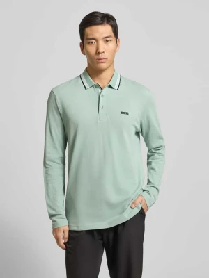 Koszulka polo o kroju regular fit z czystej bawełny model ‘PLISY’ BOSS Green