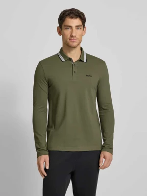 Koszulka polo o kroju regular fit z czystej bawełny model ‘PLISY’ BOSS Green