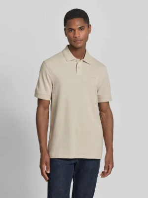 Koszulka polo o kroju regular fit z czystej bawełny model 'PRIME' Boss Beżowy