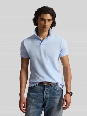 Koszulka polo o kroju regular fit z czystej bawełny Polo Ralph Lauren Jasnoniebieski