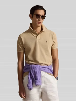 Koszulka polo o kroju regular fit z czystej bawełny Polo Ralph Lauren Beżowy
