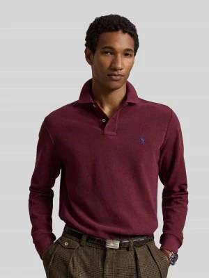Koszulka polo o kroju regular fit z czystej bawełny Polo Ralph Lauren Bordowy