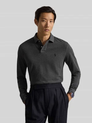 Koszulka polo o kroju regular fit z czystej bawełny Polo Ralph Lauren Ciemnoszary