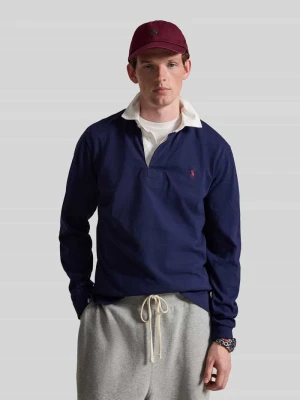 Koszulka polo o kroju regular fit z czystej bawełny Polo Ralph Lauren Granatowy