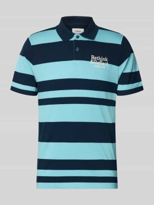 Koszulka polo o kroju regular fit z czystej bawełny s.Oliver RED LABEL