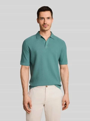 koszulka polo o kroju regular fit z czystej bawełny Tom Tailor Turkusowy