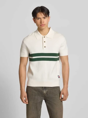 Koszulka polo o kroju regular fit z czystej bawełny Tommy Jeans Złamany biały