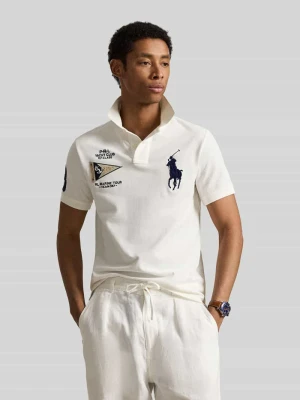 Koszulka polo o kroju regular fit z czystej bawełny z haftami Polo Ralph Lauren