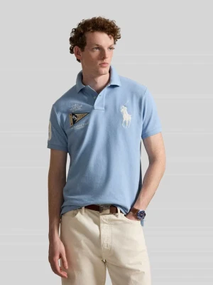 Koszulka polo o kroju regular fit z czystej bawełny z haftami Polo Ralph Lauren