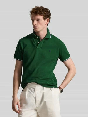 Koszulka polo o kroju regular fit z czystej bawełny z paskami w kontrastowym kolorze Polo Ralph Lauren