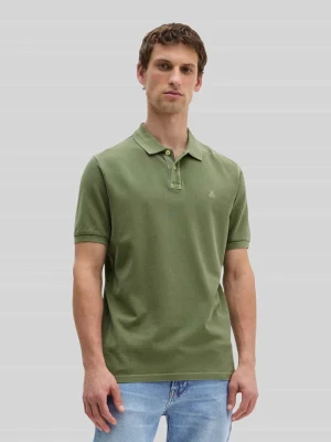 Koszulka polo o kroju regular fit z czystej bawełny z wyhaftowanym logo Marc O'Polo Zielony