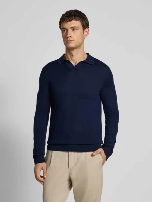 Koszulka polo o kroju regular fit z czystej wełny model ‘TRAY’ Selected Homme