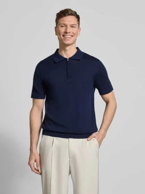 Koszulka polo o kroju regular fit z czystej wełny model ‘TRAY’ Selected Homme