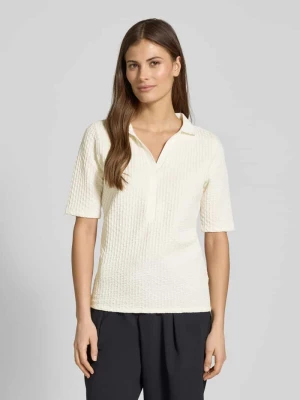 Koszulka polo o kroju regular fit z dekoltem w serek Betty Barclay