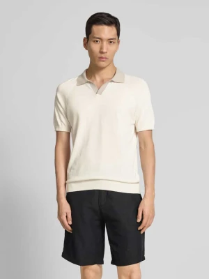 Koszulka polo o kroju regular fit z dekoltem w serek GRAN SASSO