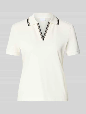 Koszulka polo o kroju regular fit z dekoltem w serek i paskami w kontrastowym kolorze Jake*s Collection