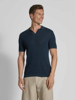 Koszulka polo o kroju regular fit z dekoltem w serek model ‘BRAIAN’ drykorn