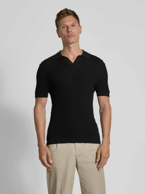 Koszulka polo o kroju regular fit z dekoltem w serek model ‘BRAIAN’ drykorn