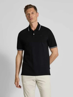 Koszulka polo o kroju regular fit z detalem z logo Bugatti