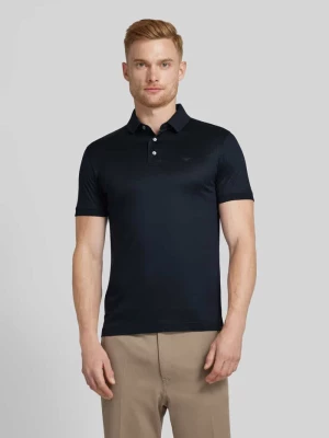 Koszulka polo o kroju regular fit z detalem z logo Emporio Armani