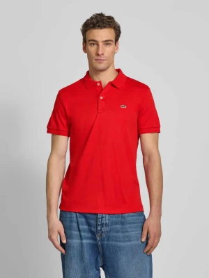 Koszulka polo o kroju regular fit z detalem z logo Lacoste Czerwony