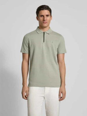 Koszulka polo o kroju regular fit z detalem z logo Lerros
