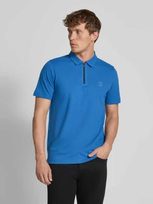Koszulka polo o kroju regular fit z detalem z logo Lerros