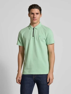 Koszulka polo o kroju regular fit z detalem z logo Lerros