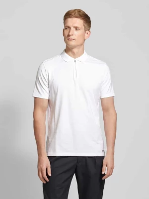 Koszulka polo o kroju regular fit z detalem z logo model ‘Dekok’ HUGO