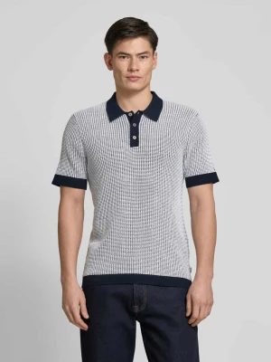 Koszulka polo o kroju regular fit z detalem z logo model ‘SANDER’ Jack & Jones Premium