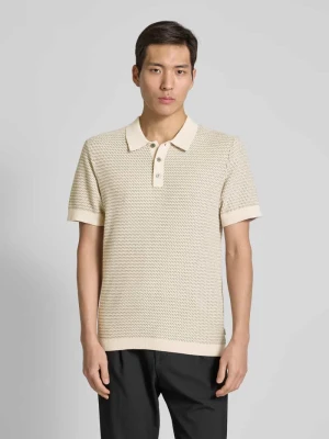 Koszulka polo o kroju regular fit z detalem z logo model ‘SANDER’ Jack & Jones Premium