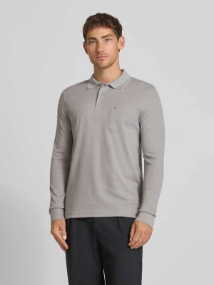 Koszulka polo o kroju regular fit z długim rękawem Christian Berg Men