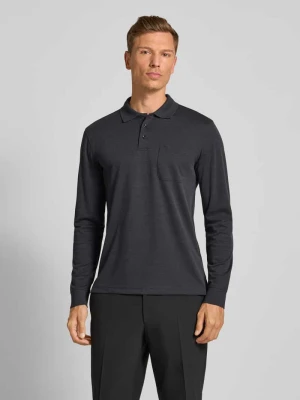 Koszulka polo o kroju regular fit z długim rękawem Christian Berg Men