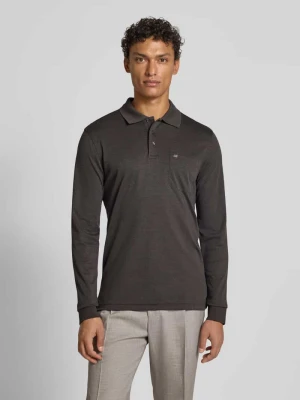 Koszulka polo o kroju regular fit z długim rękawem Christian Berg Men