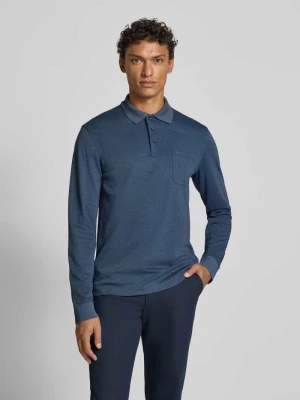 Koszulka polo o kroju regular fit z długim rękawem Christian Berg Men