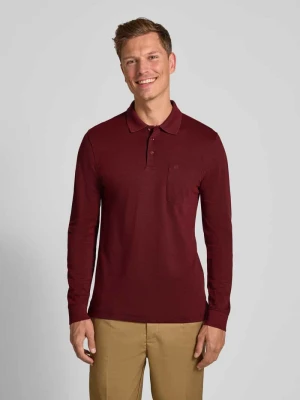 Koszulka polo o kroju regular fit z długim rękawem Christian Berg Men