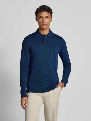 Koszulka polo o kroju regular fit z długim rękawem Christian Berg Men
