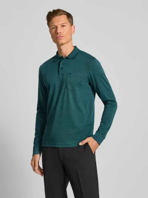 Koszulka polo o kroju regular fit z długim rękawem Christian Berg Men