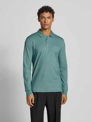 Koszulka polo o kroju regular fit z długim rękawem Christian Berg Men