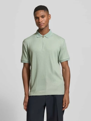 Koszulka polo o kroju regular fit z dodatkiem bawełny Model 'FAVE' Selected Homme Miętowy