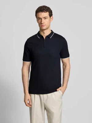 Koszulka polo o kroju regular fit z dodatkiem bawełny HECHTER PARIS