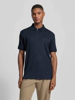 Zdjęcie produktu Koszulka polo o kroju regular fit z dodatkiem bawełny Model 'FAVE' Selected Homme Granatowy