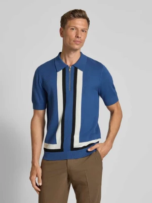 Koszulka polo o kroju regular fit z dodatkiem wełny model ‘SHOLPONE’ HUGO