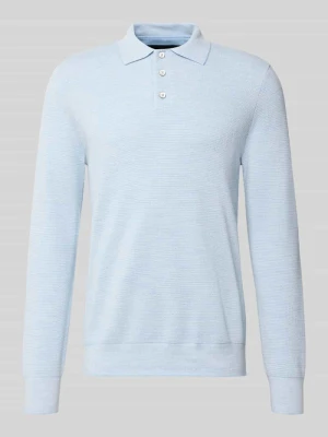 koszulka polo o kroju regular fit z dodatkiem wełny Polo Ralph Lauren Jasnoniebieski