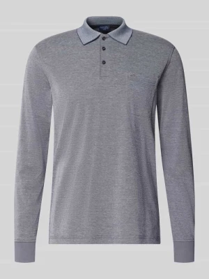 Koszulka polo o kroju regular fit z domieszką bawełny Christian Berg Jeansowy niebieski