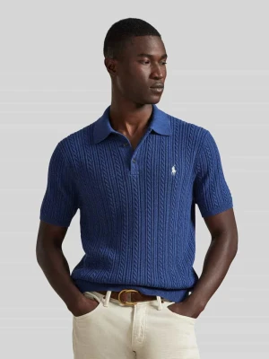 Koszulka polo z czystej bawełny o kroju regular fit Polo Ralph Lauren Granatowy