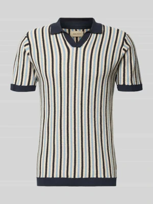 Koszulka polo o kroju regular fit z efektem dzianiny model ‘Carly’ Blend