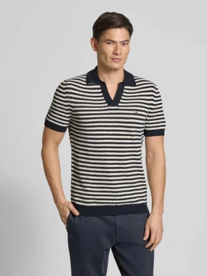 Koszulka polo o kroju regular fit z fakturowaną dzianiną Tommy Hilfiger