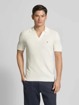 Koszulka polo o kroju regular fit z fakturowaną dzianiną Tommy Hilfiger